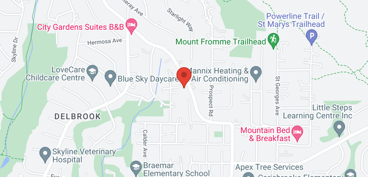 map of 207 MONTROYAL BOULEVARD
